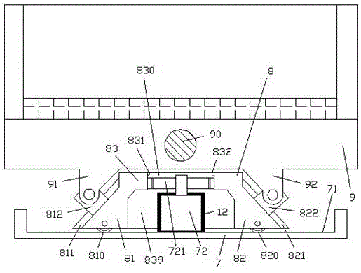 Noise-reducing material vibrating device