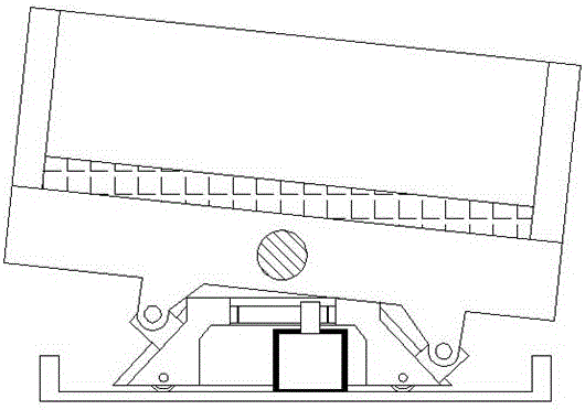 Noise-reducing material vibrating device