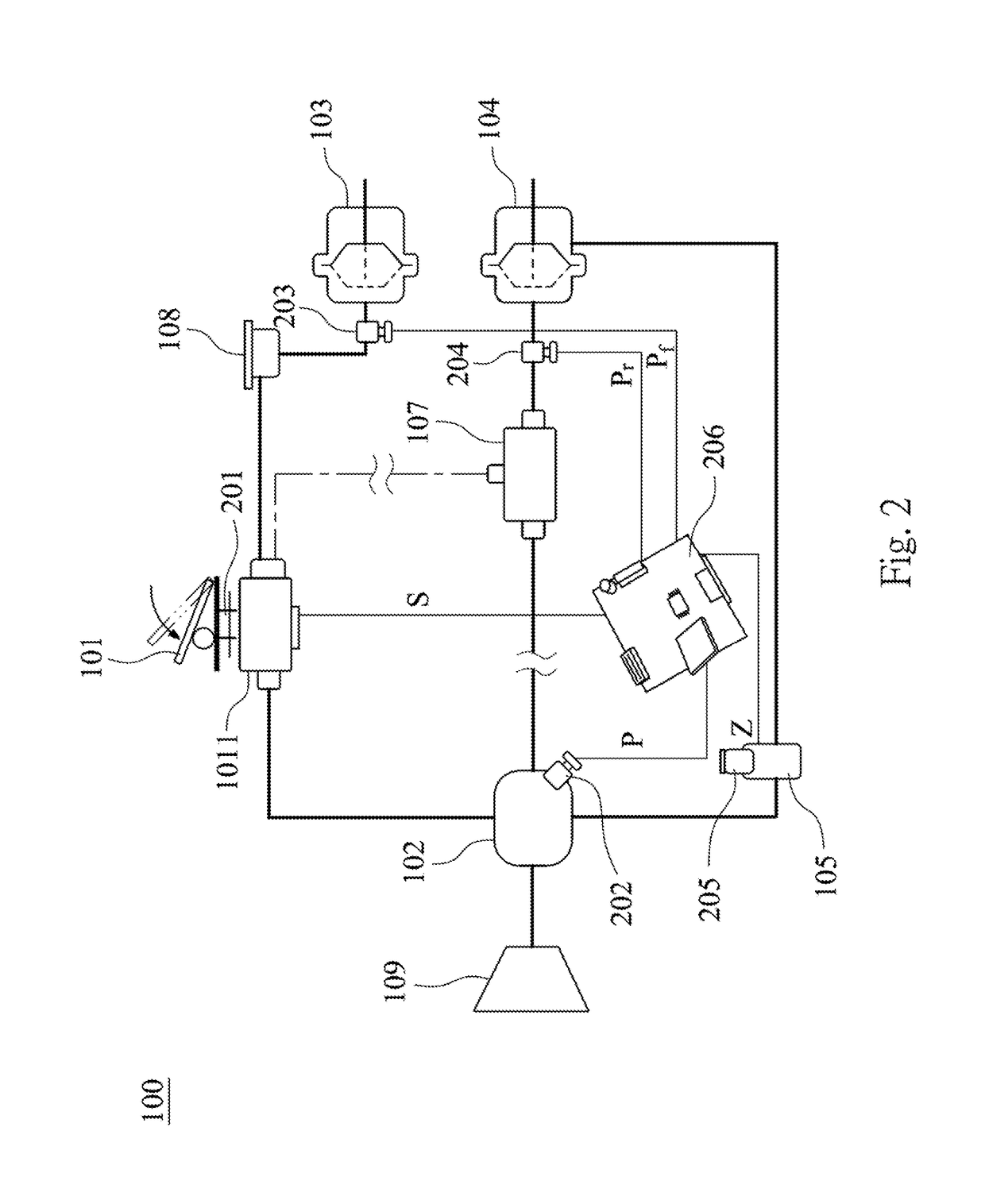 Abnormal detecting system and method for a pneumatic brake