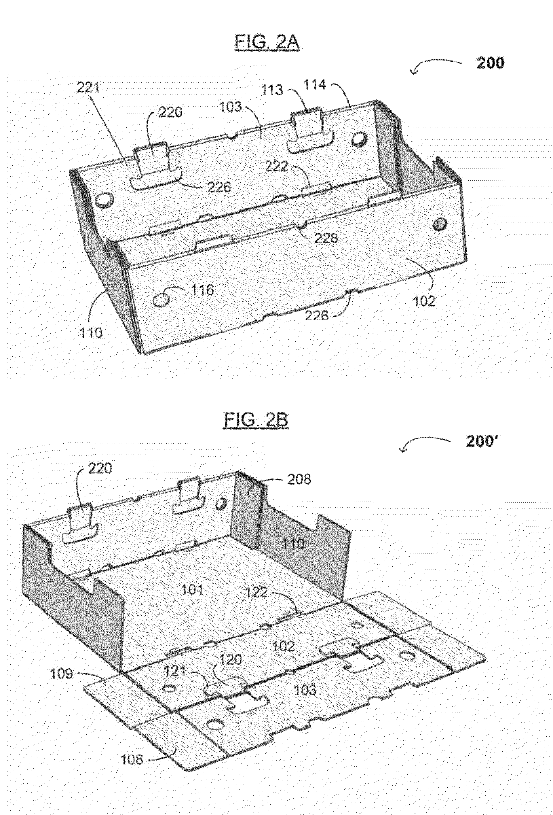 Stackable Container Blank, Stackable Container, and Method for Making the Same