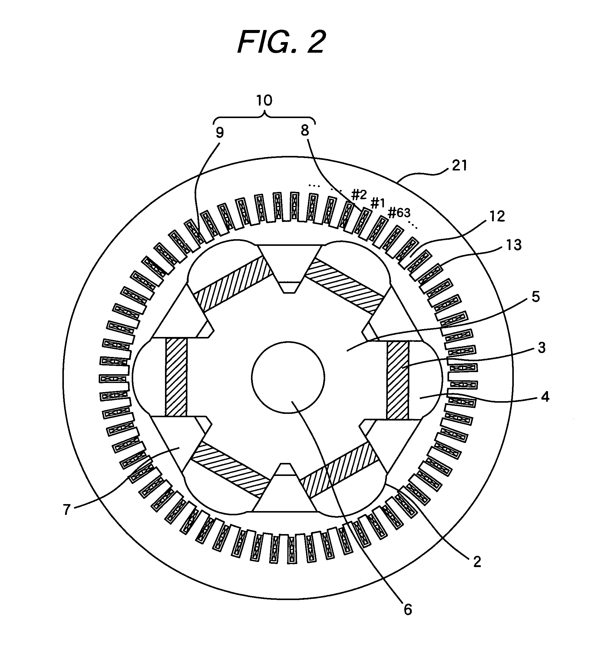 Electrical rotation machine and a wind turbine system