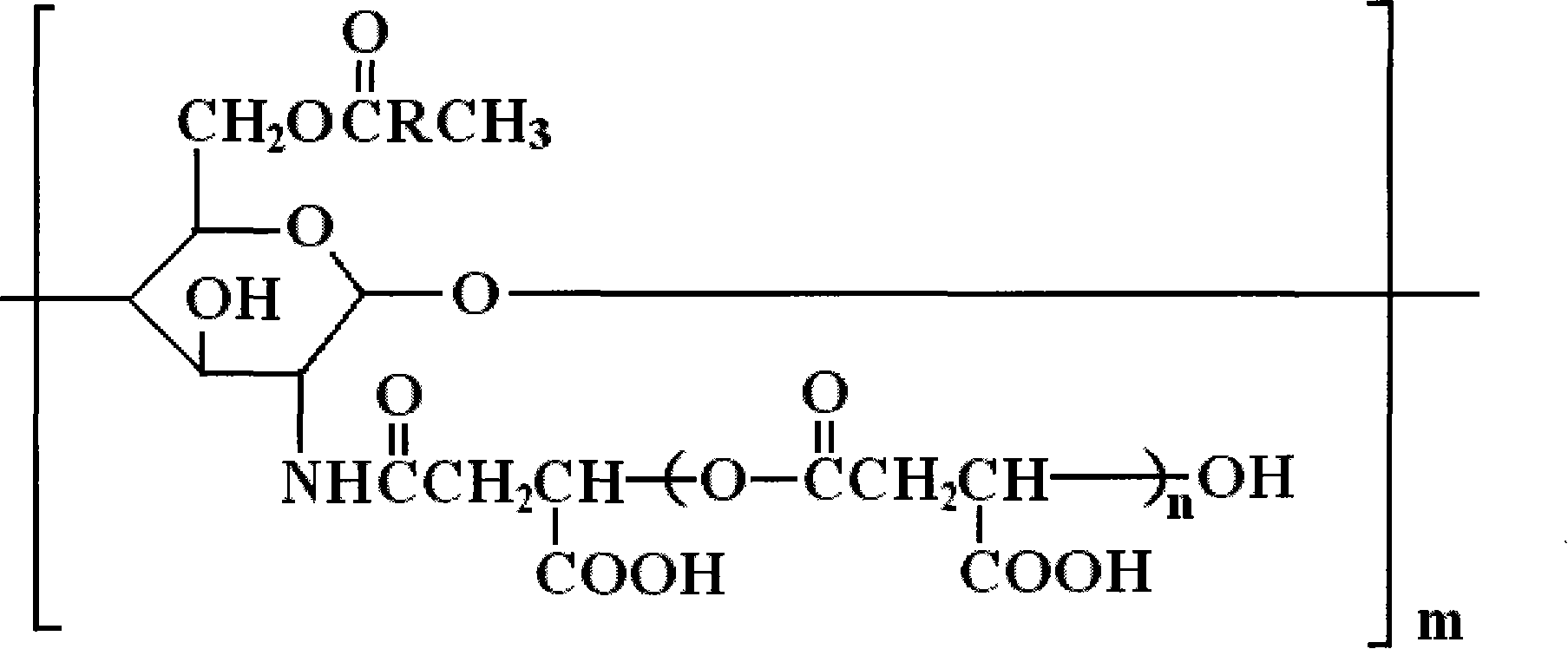 Derivative of amphoteric chitosan, preparation method, and application in pharmacy