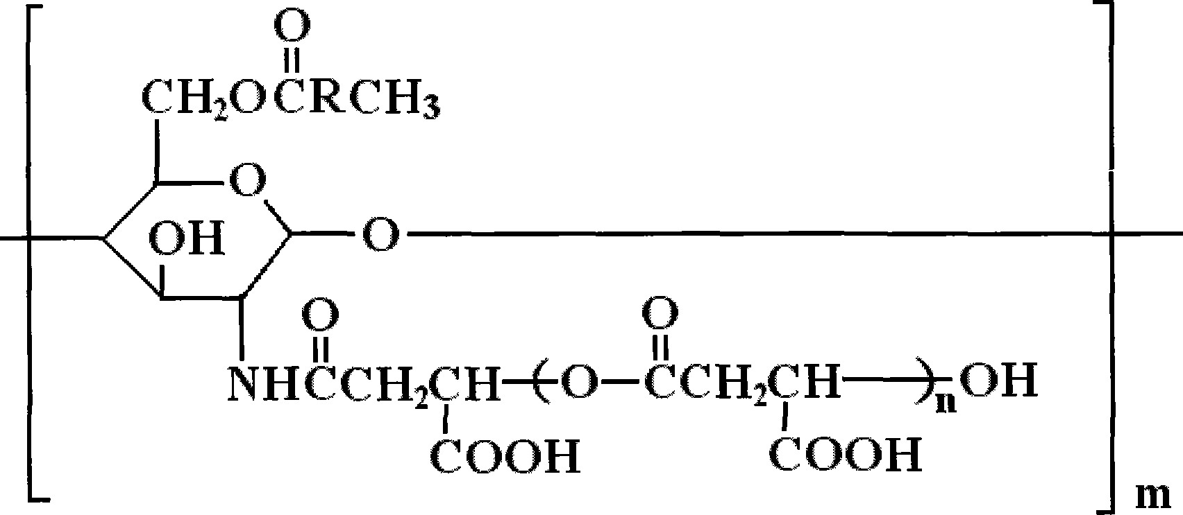 Derivative of amphoteric chitosan, preparation method, and application in pharmacy