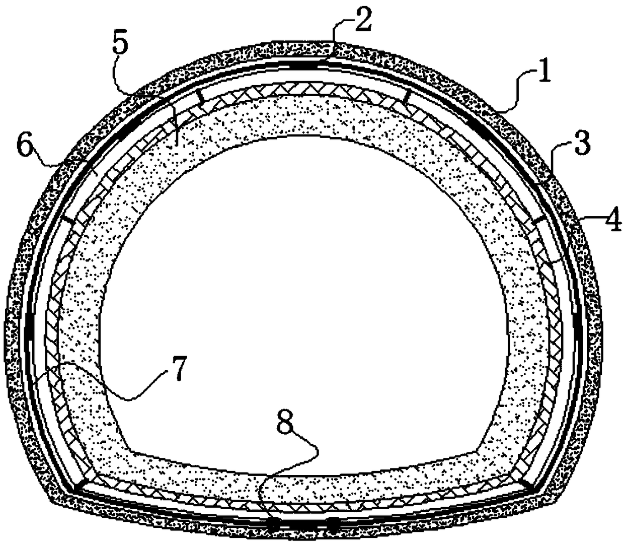 Anti-freezing system for tunnel in seasonally frozen soil region and mounting method thereof