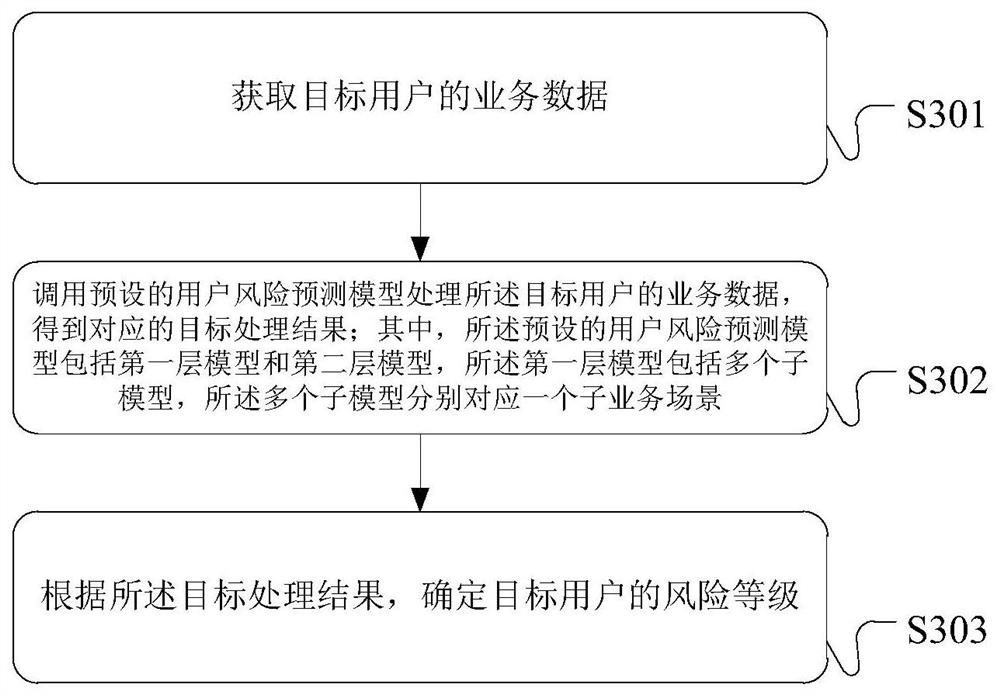 User risk determination method and device and server