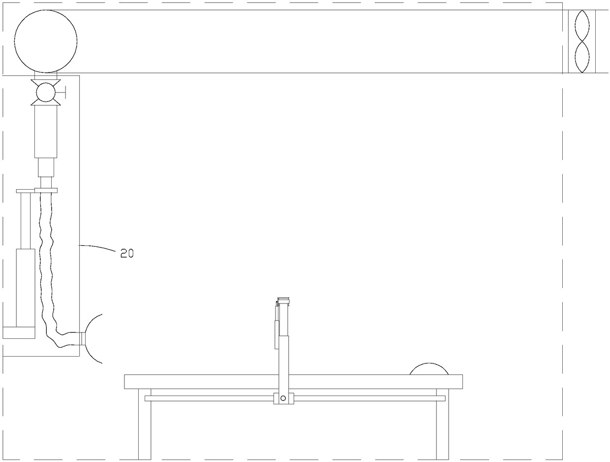 Wall-type moxibustion smoke discharging equipment