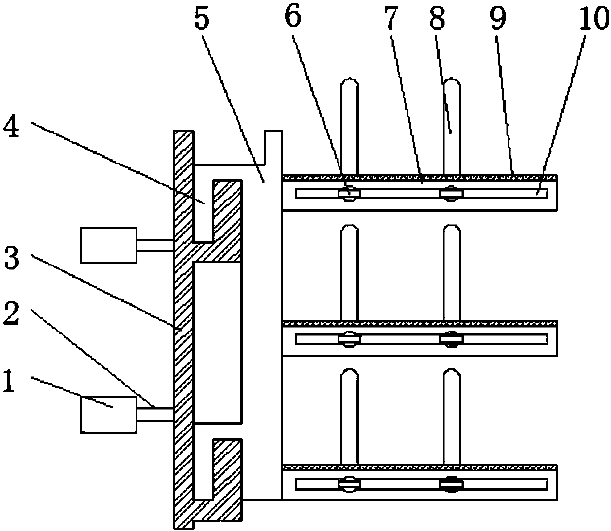 Cable support used for electric power engineering cable trench