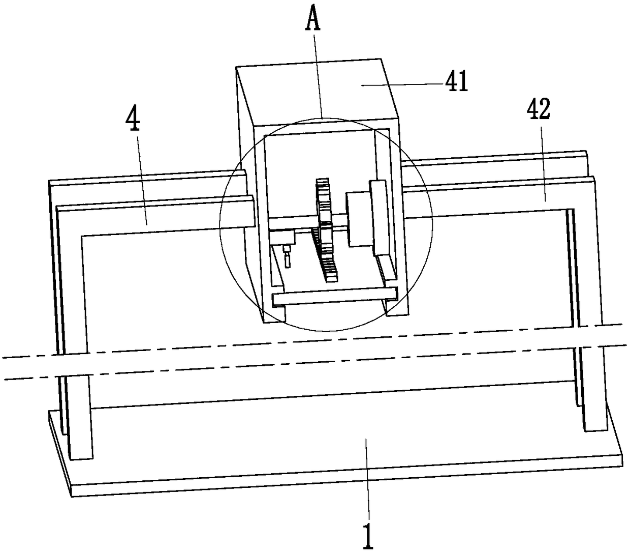 Automatic fixing and extruding equipment of welding balls for machining of steel structure bridge materials