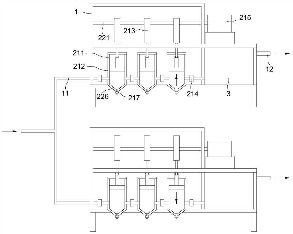 Gas cooling device for vacuum drying box and vacuum drying box