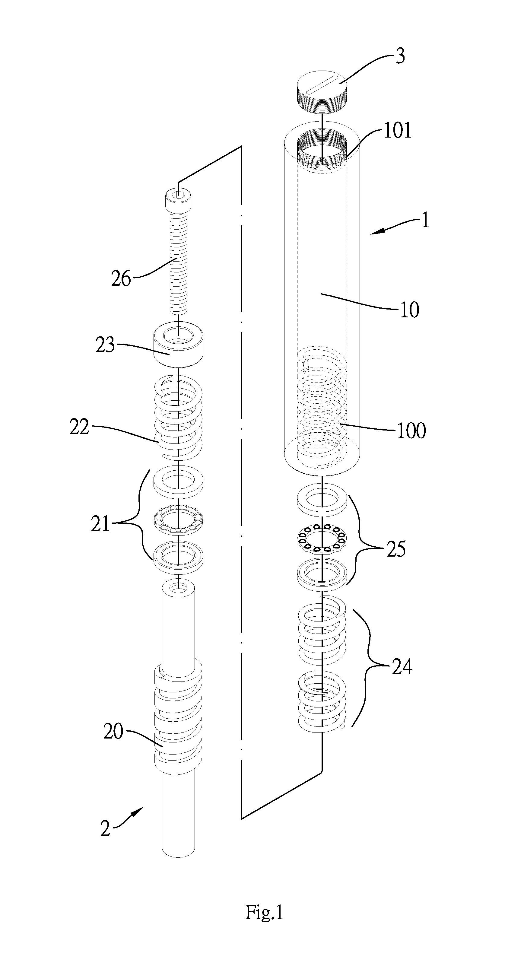 Rotating torque transmission buffered shaft