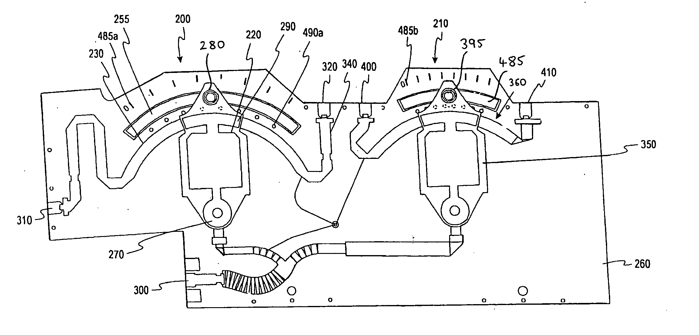 Phase shifting network