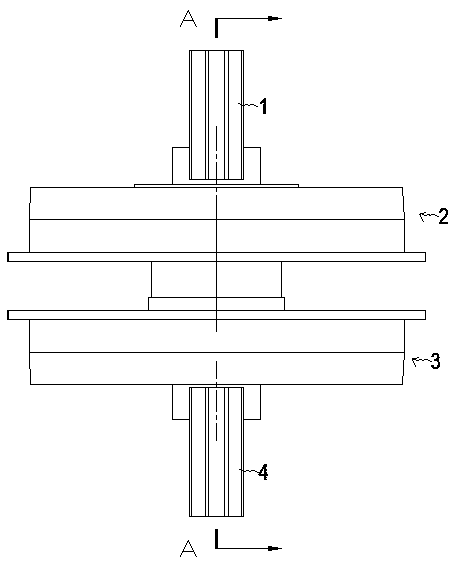 Ultrahigh connecting piece for three-sides billboards