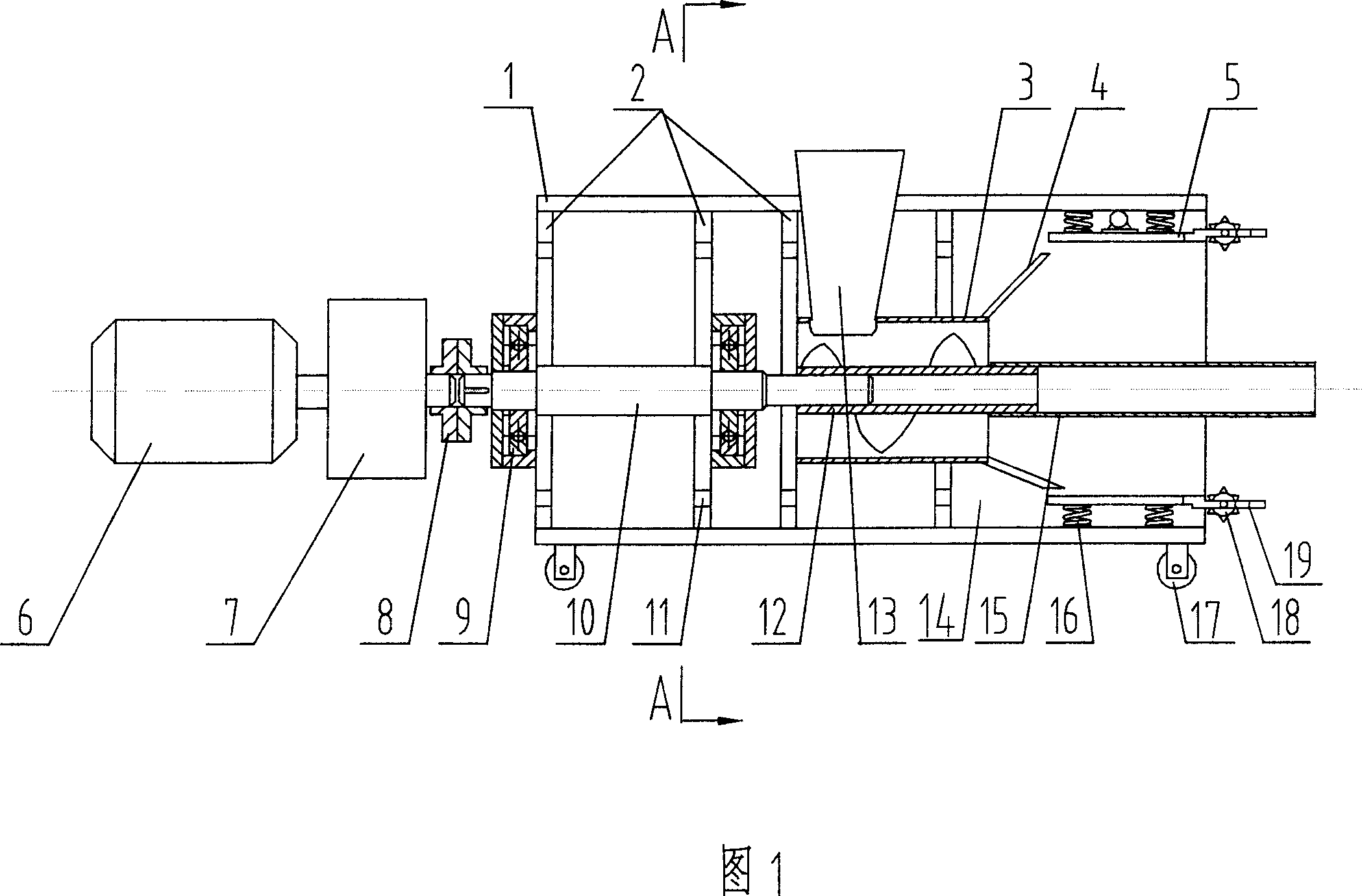 Prestressed concrete hollow pile production pile