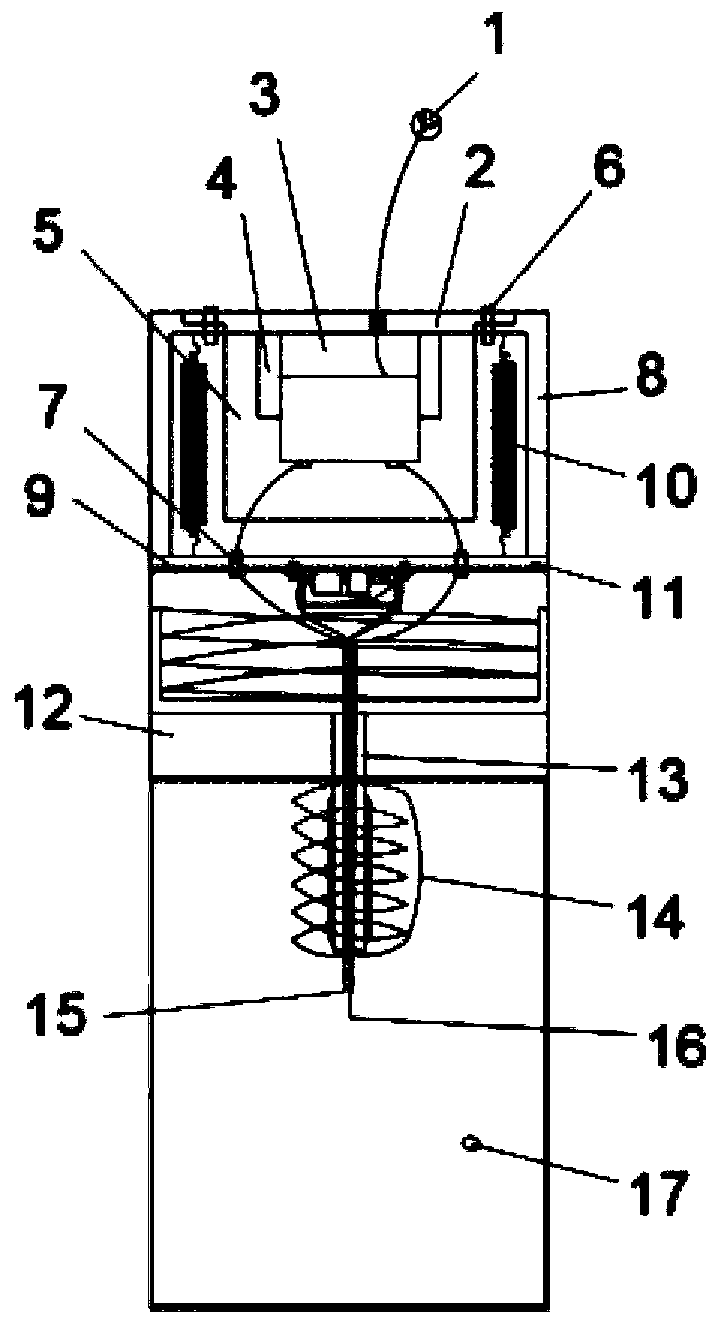 Explosive device capable of recycling dust and its application method