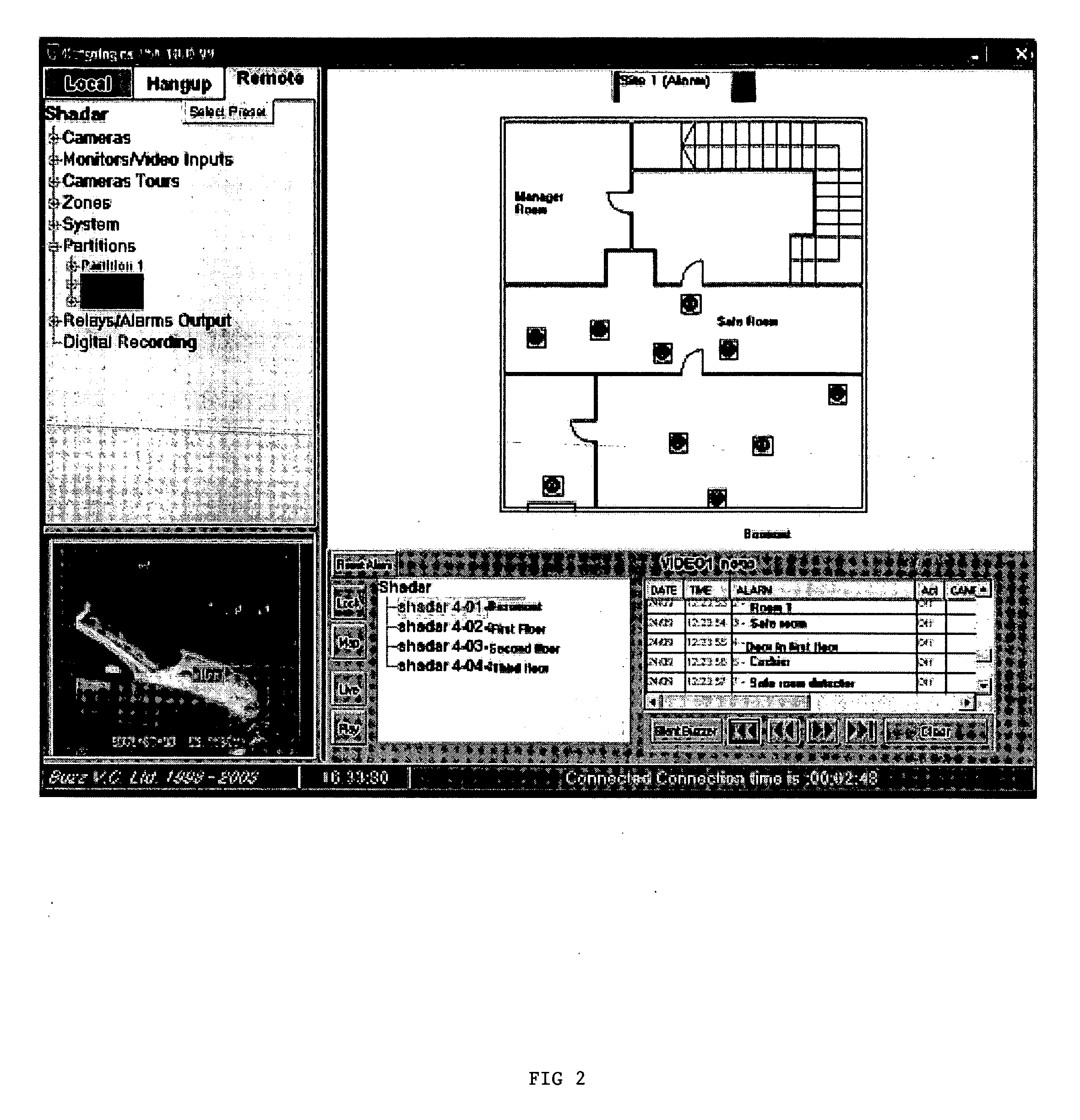 Remote video queuing and display system