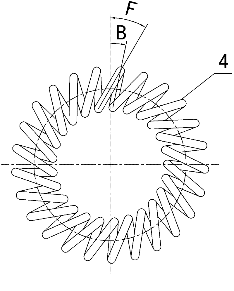 Spring-ring type inserting hole and inserting needle thereof