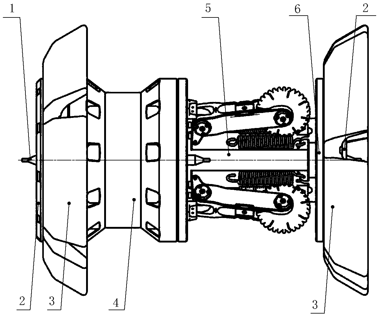 Posture mileage measuring device for detector in pipeline