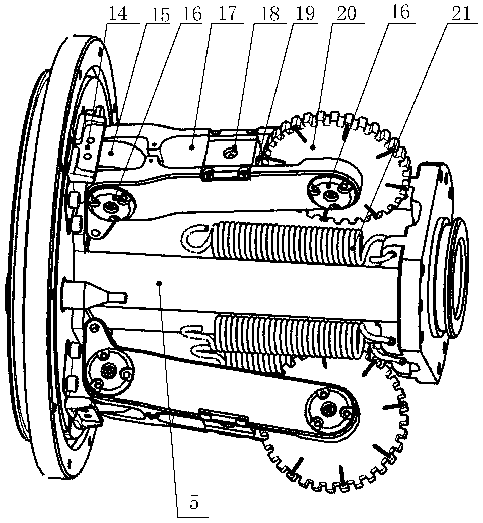 Posture mileage measuring device for detector in pipeline