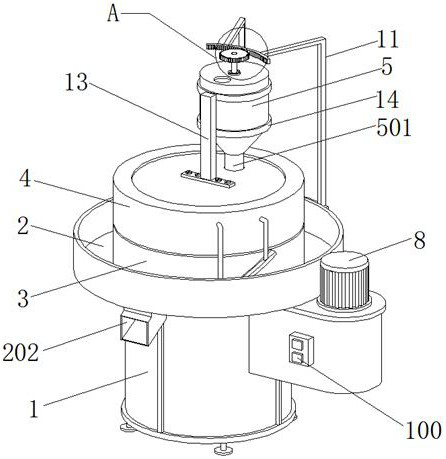 Ultramicro grinding machine for sesame paste production and grinding method