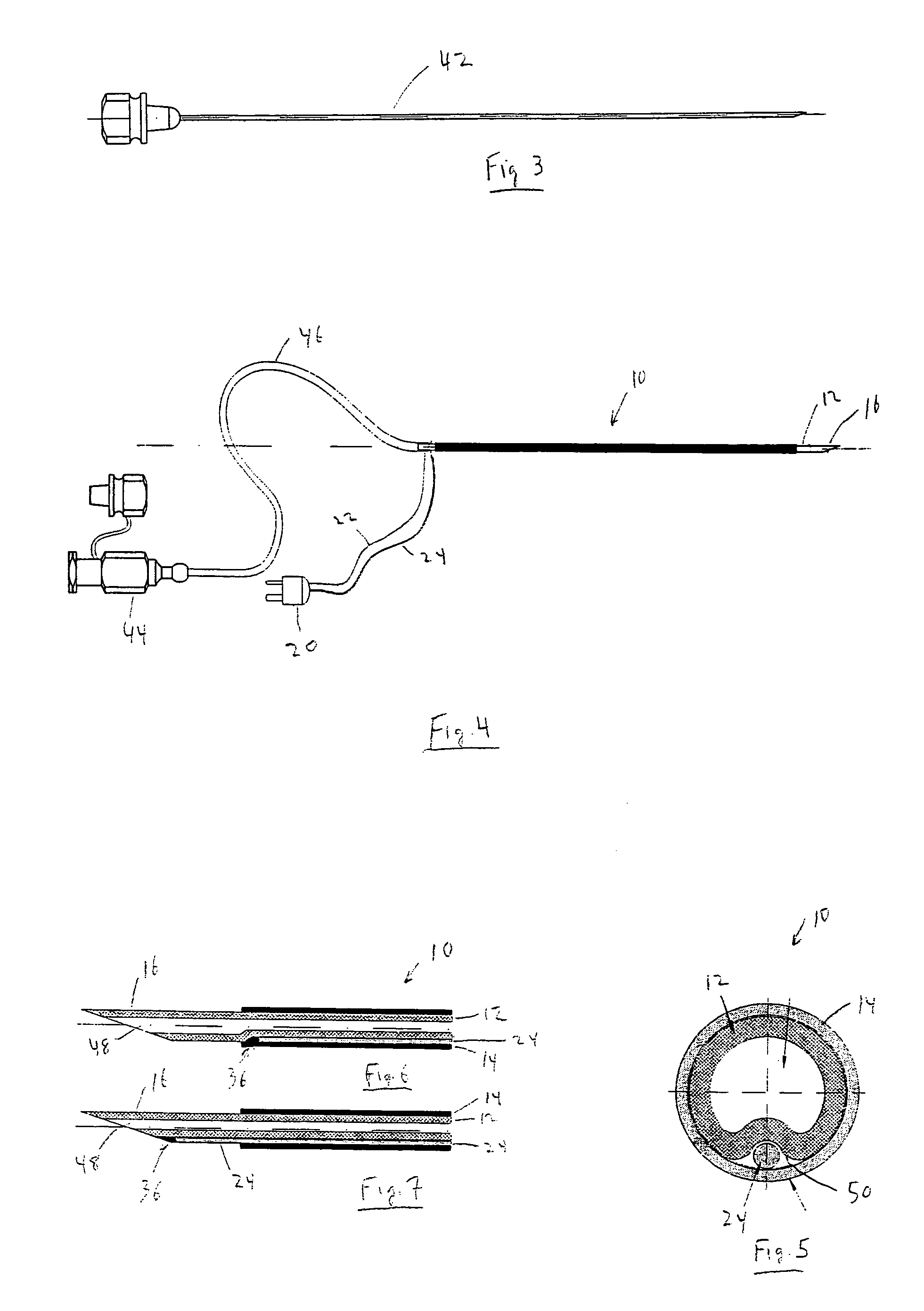 Hybrid cannula/electrode medical device and method