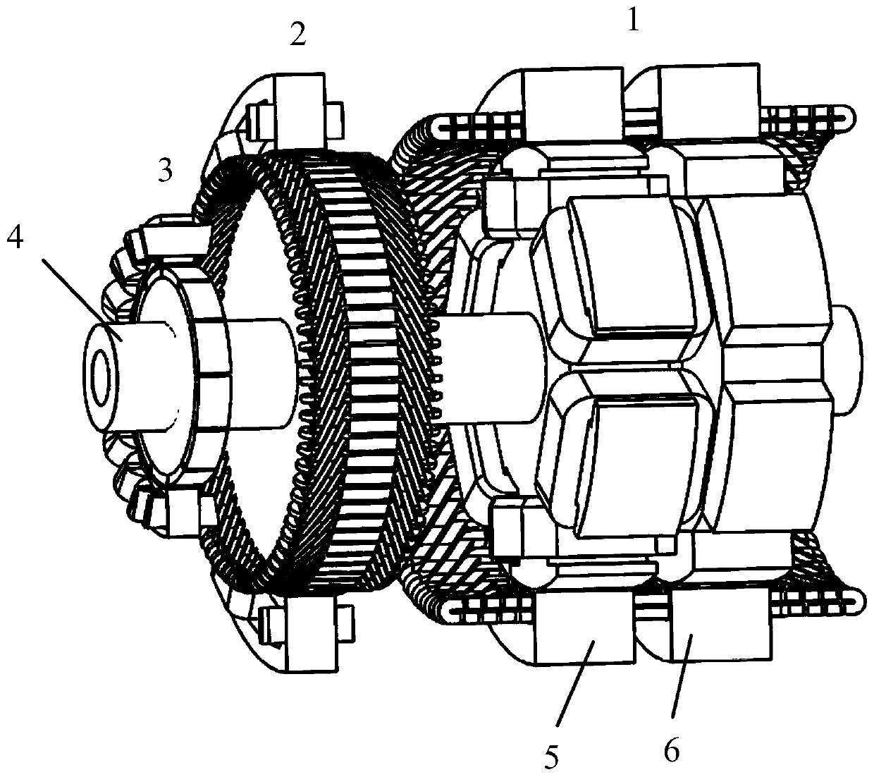 Parallel hybrid excitation emergency generator for aircrafts and application and control method thereof