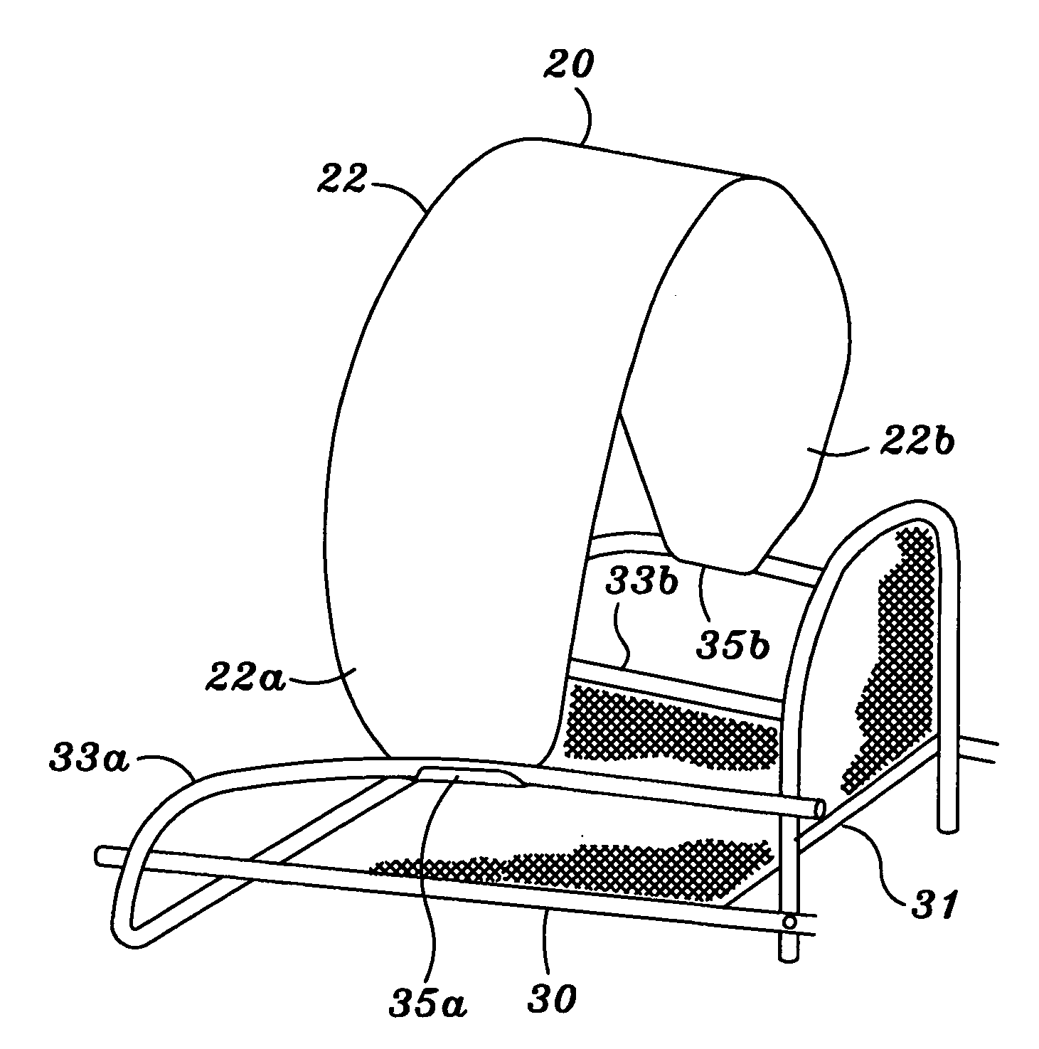 Collapsible sun shade for a chair