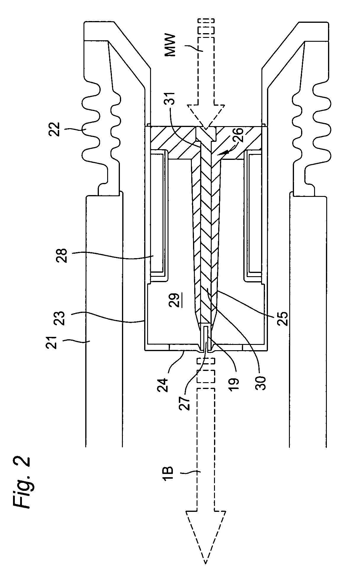 Waveguide and microwave ion source equipped with the waveguide