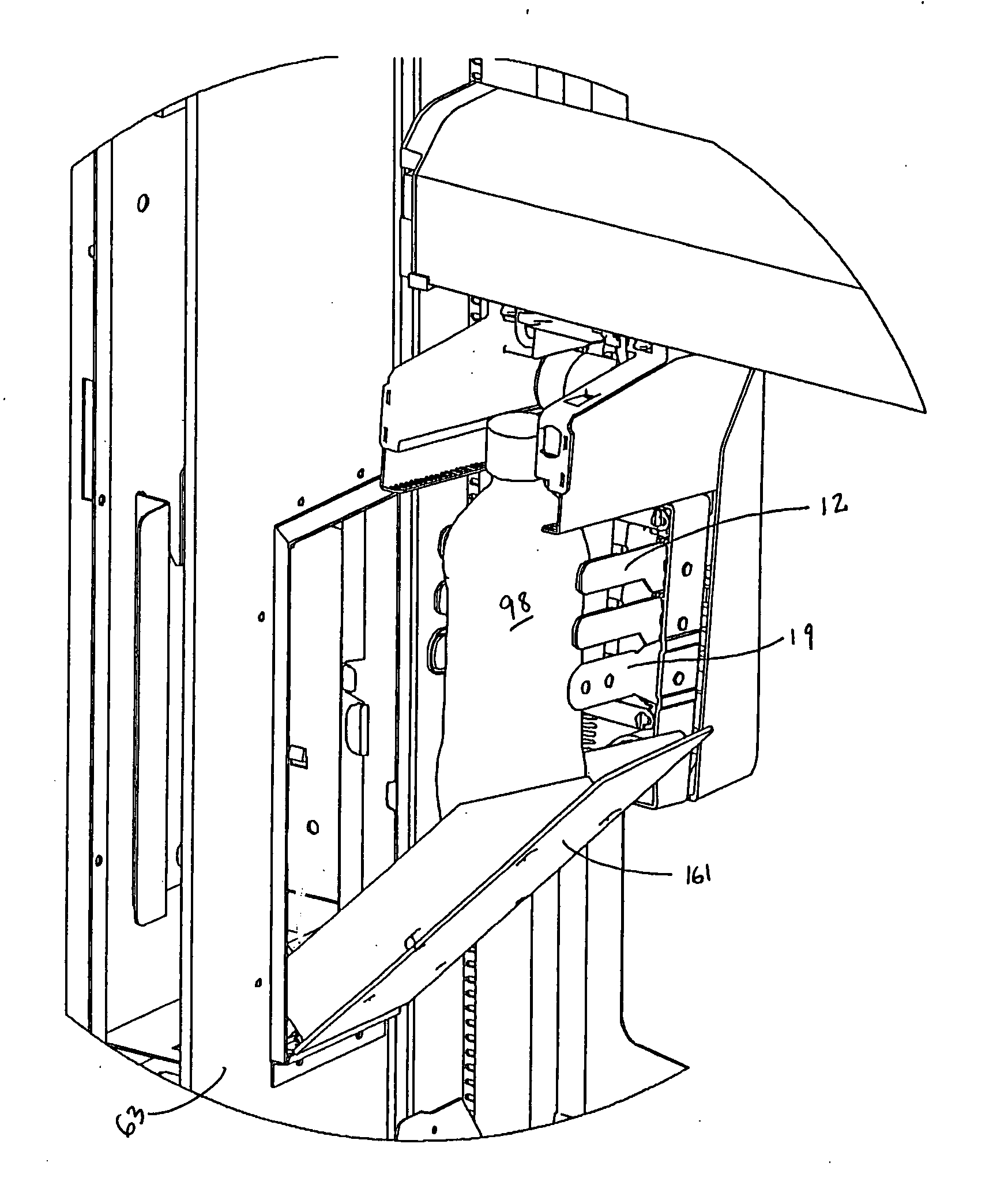 Vending machine and component parts