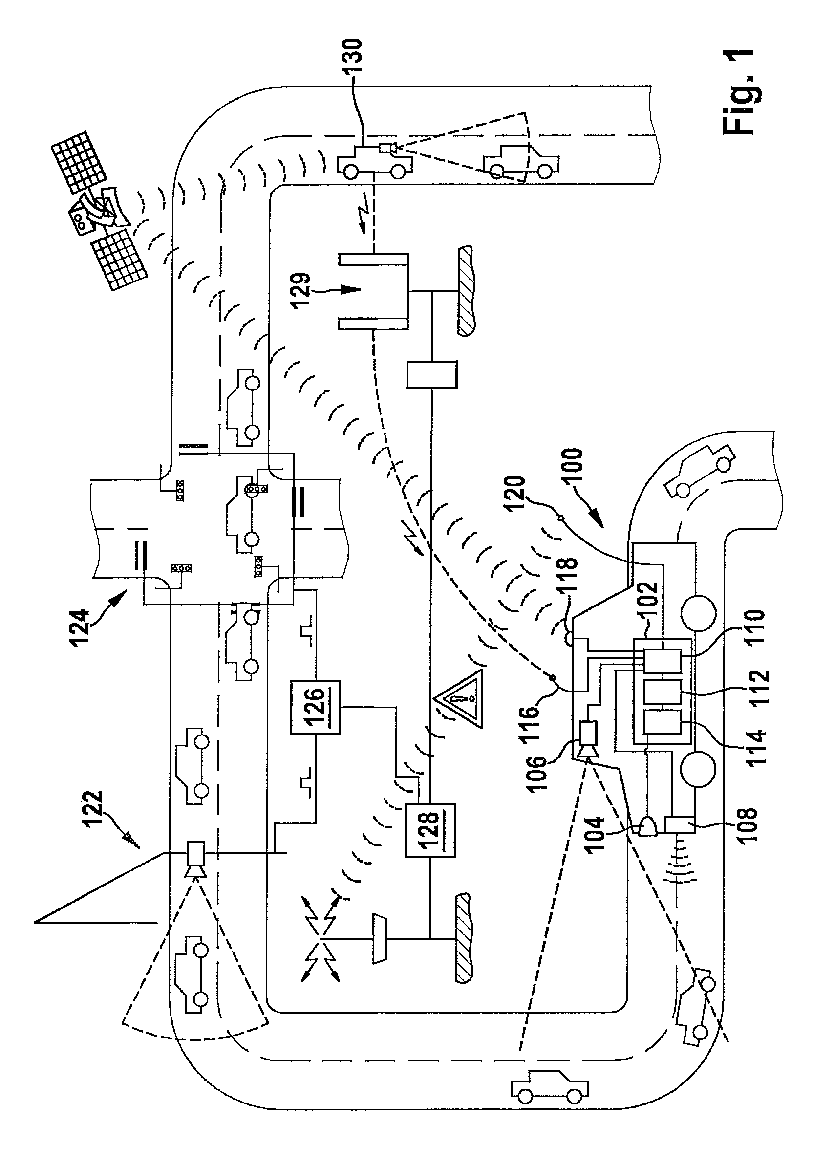 Method and control unit for activating at least one headlight of a vehicle using a traffic density