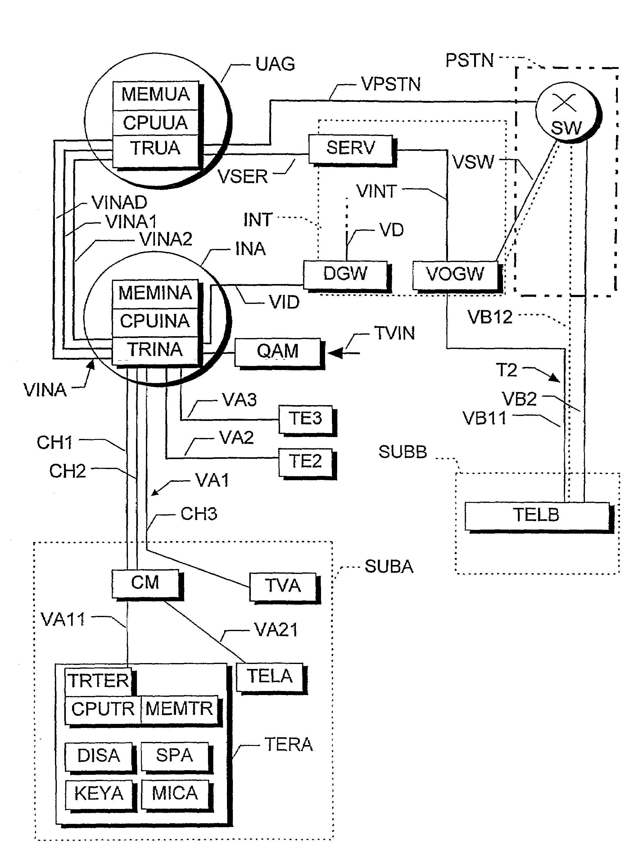 Method, devices and program modules for data transmission with assured quality of service