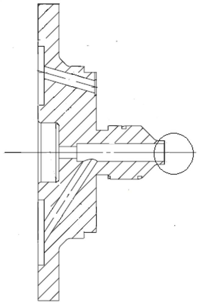 Tooling and method for processing micro-groove structure at the outlet end of inner plug of engine injector