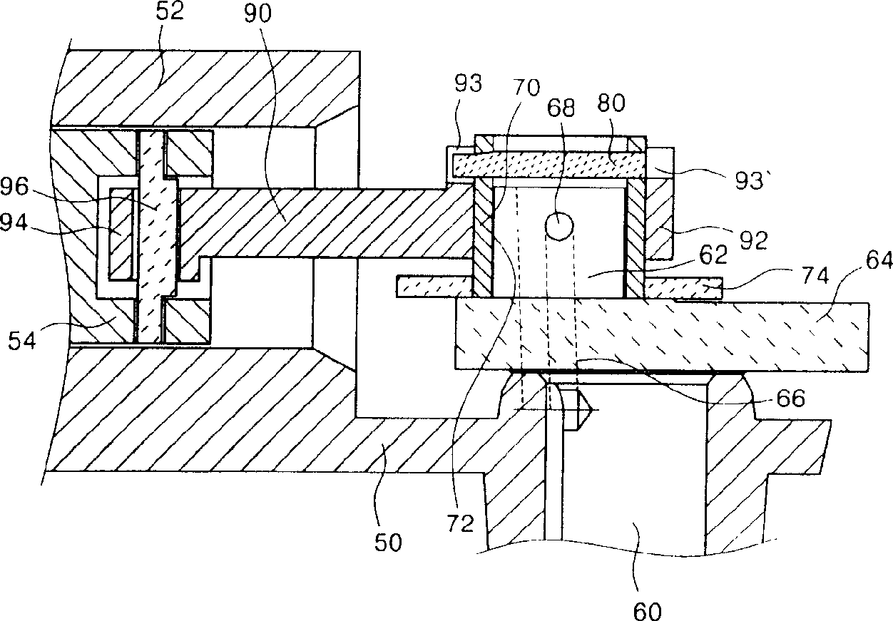 Locking device for dual capacity compressor