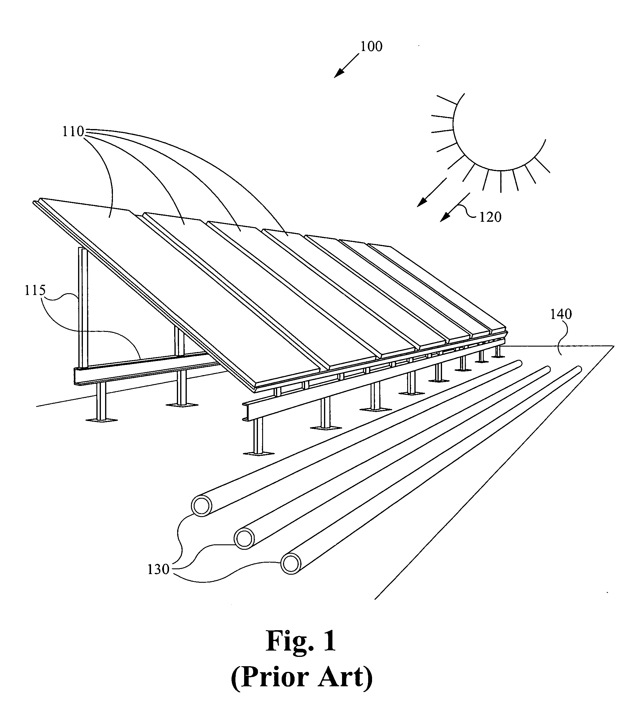 Support system for solar energy generator panels