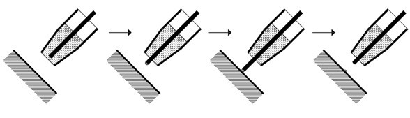 Ultra-micro glue dispensing device and method