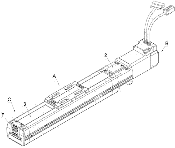 Linear motion device in combined mode