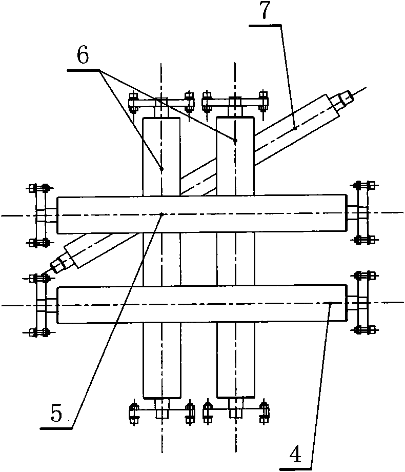 Double-plex extrusion linkage production line with turnover device