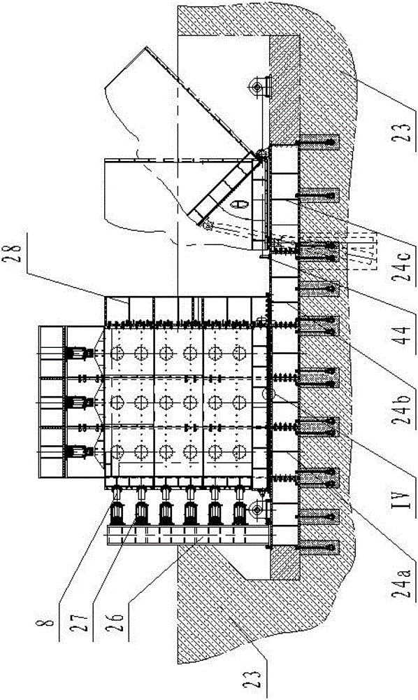 Three-direction loading large-scale three-dimensional analog simulation test sampling method