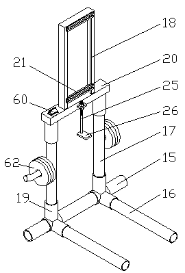 Squatting wall work training device