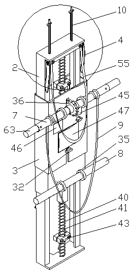 Squatting wall work training device