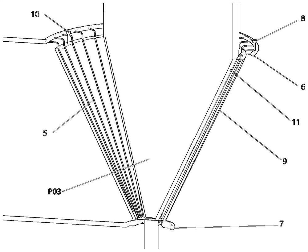 Waste heat recovery device for high-temperature aluminum oxide roasting furnace