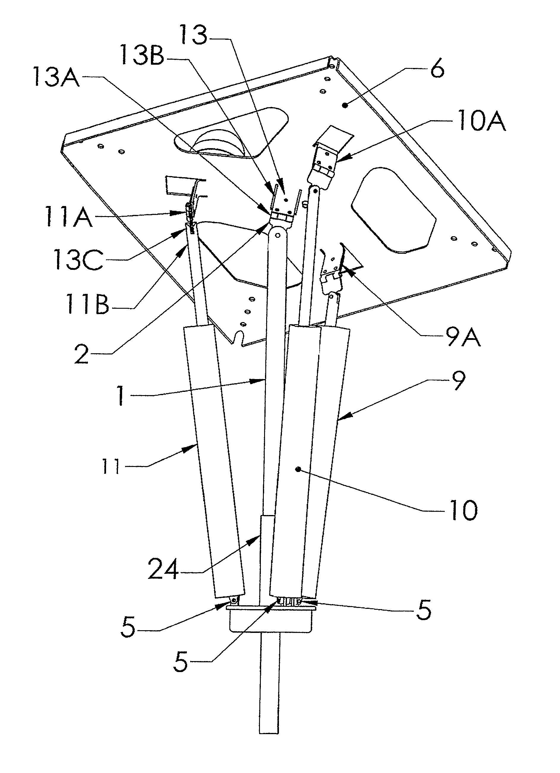 Apparatus for tracking a moving light source