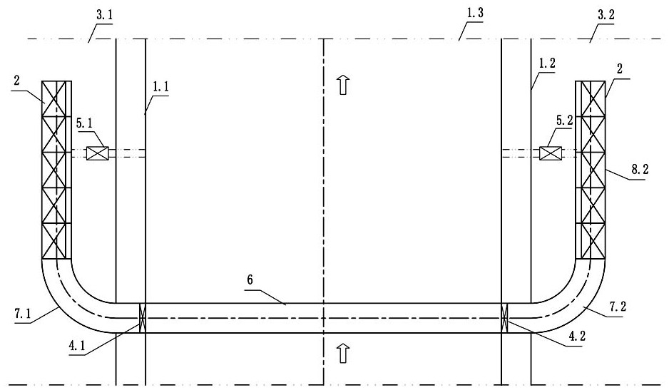 Multi-unit driven translation gate with tongue flaps