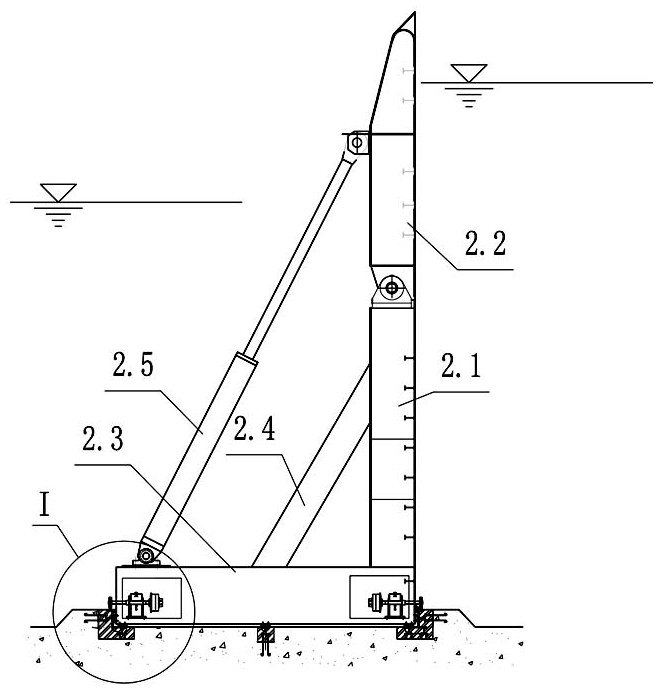 Multi-unit driven translation gate with tongue flaps