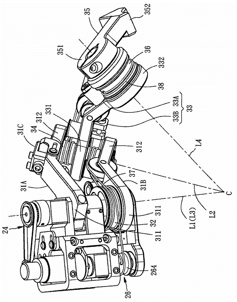 Spherical connecting rod type mechanical arm