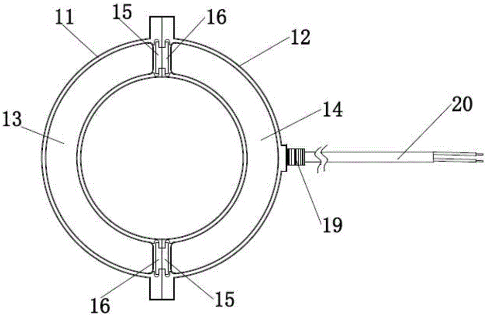 Waterproof detachable current transformer