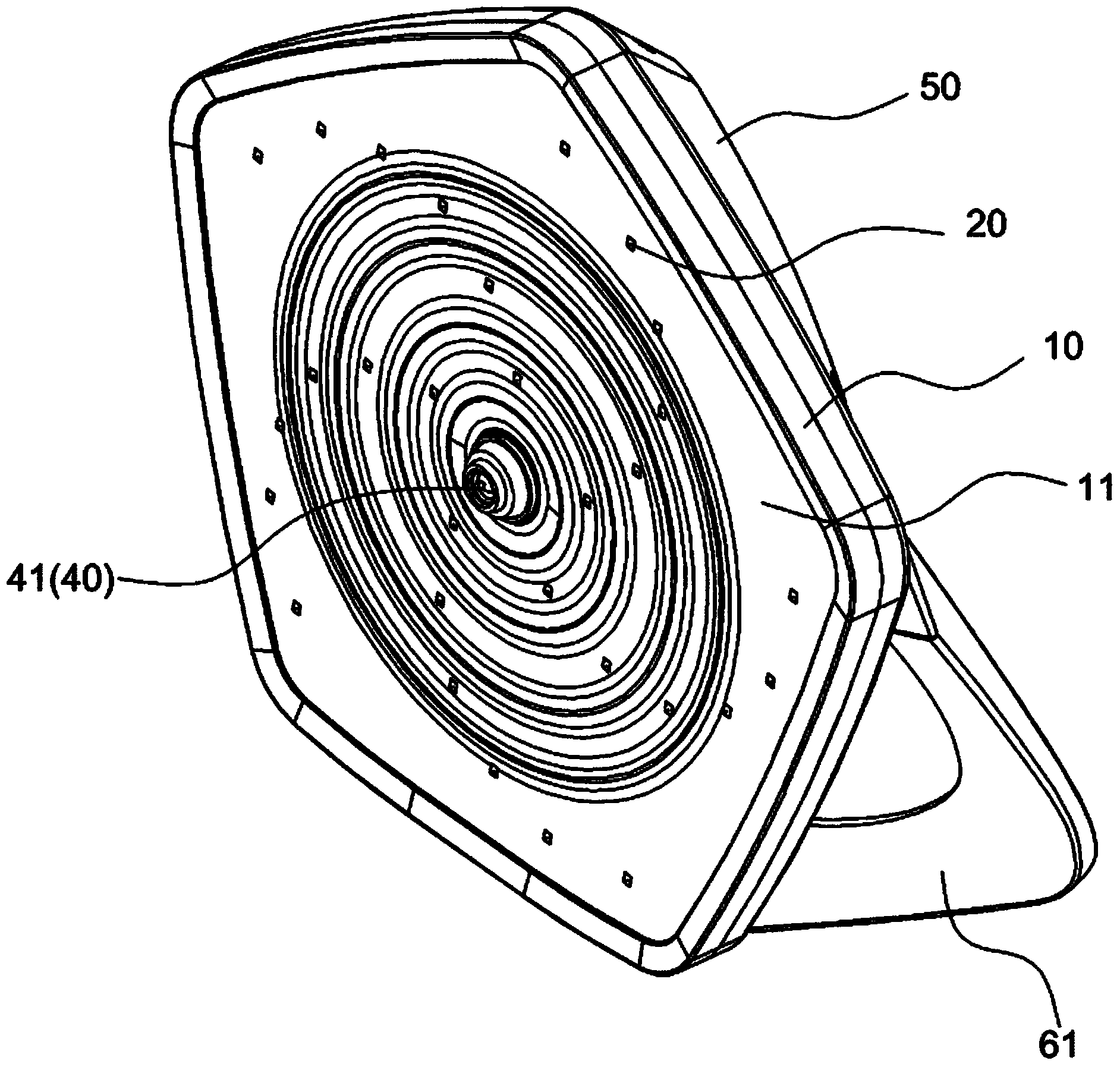 Movable acoustical camera and manufacturing method