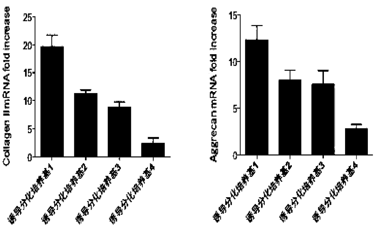 Human mesenchymal stem cell cartilage-formation induced differentiation culture medium and preparation method