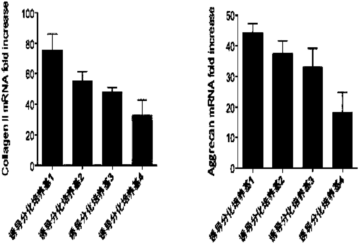 Human mesenchymal stem cell cartilage-formation induced differentiation culture medium and preparation method