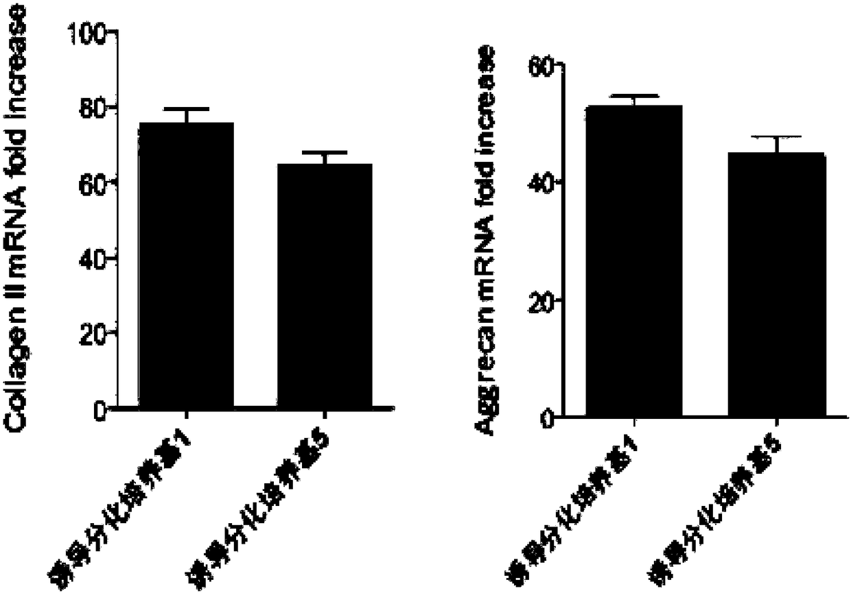 Human mesenchymal stem cell cartilage-formation induced differentiation culture medium and preparation method