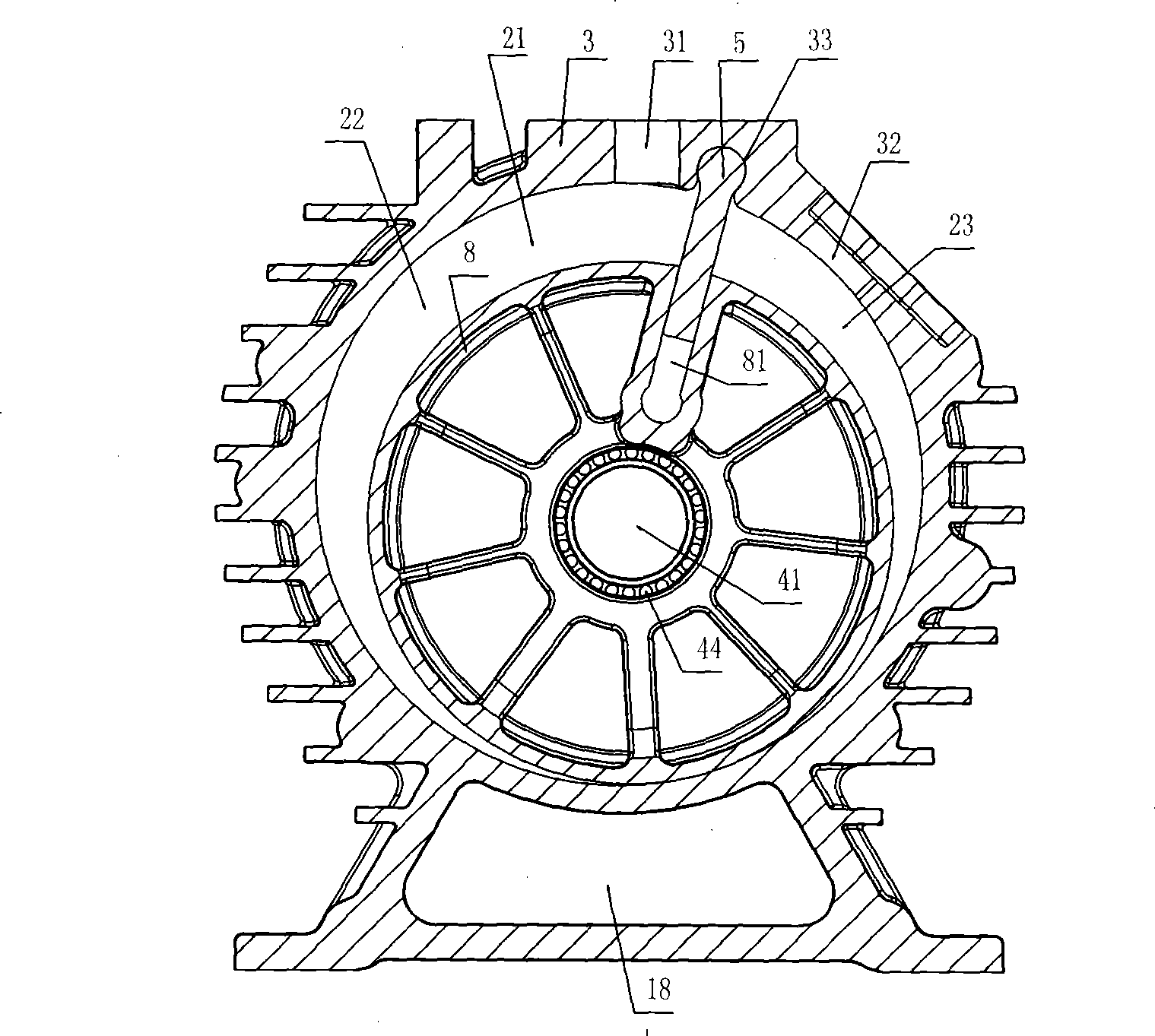 Integral translational rotating compression device